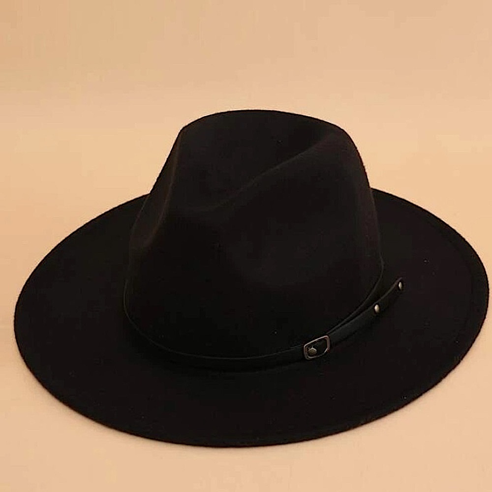NEW SADDLE UP BELTED ACCENT DECOR HAT